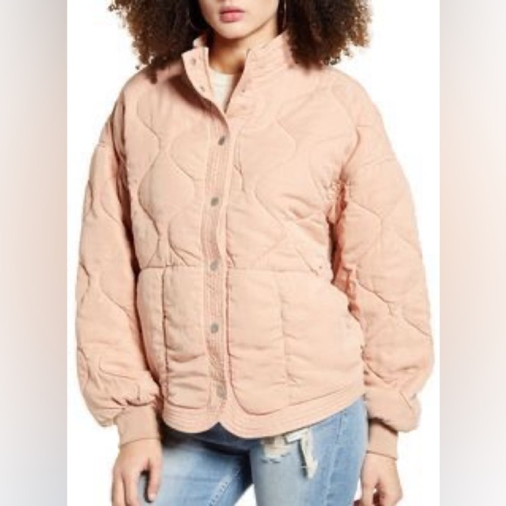 Blank NYC *Blush Pink Quilted Jacket - Picture 4 of 13
